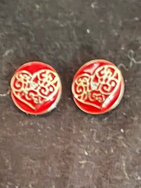 Red Heart Filigree original dots compatible with Style Dots Jewelry